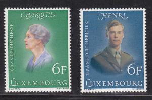 Luxembourg # 579-580, Mint, Never Hinged