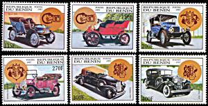 Benin 987-992, MNH, Antique Automobiles