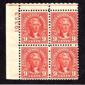 641 Mint,OG,NH... Plate Block of 4... SCV $17.50