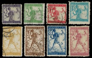 Yugoslavia Scott 3L1-3L8 Used.