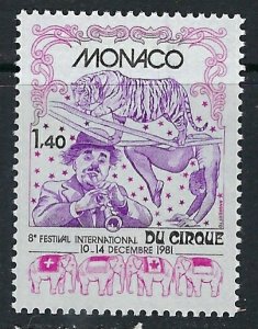 Monaco 1312 MNH 1981 Circus (ak3280)