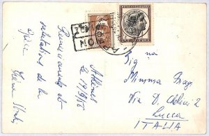ai2371 - GREECE - Postal History - POSTCARD to ITALY 1956