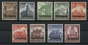 LUXEMBOURG, GERMAN OCCUPATION SEMIPOSTALS 1941, MNH	