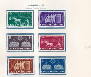 1950-59 Luxembourg - EUROPE PRECURSORS - Lot of 41 values euro 720