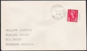 GB SCOTLAND 1971 cover BALLYGRANT / ISLE OF ISLAY cds.....................A8974