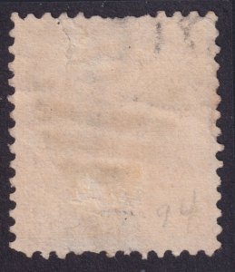 US 260 50c orange JEFFERSON USC THIN BY HINGE ON BACK MISSING PERFS TORN AT TOP