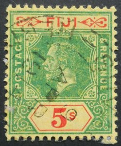 Fiji 1912 GV Five Shillings SG 136 used