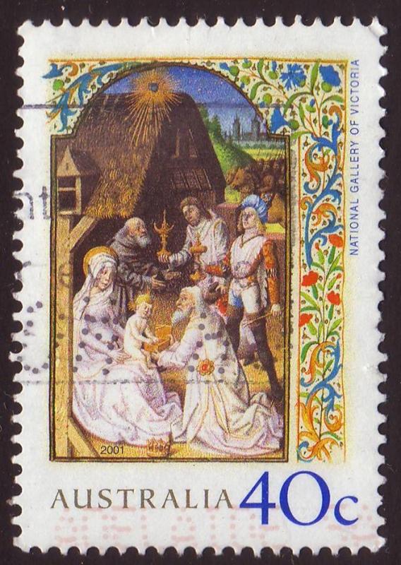 Australia 2001 Sc#2018, SG#2157 40c Adoration of Magi USED. | Australia &  Oceania - Australia, General Issue Stamp