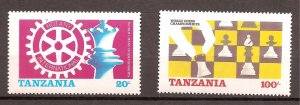 Tanzania - 1986 - Mi. 313-14 (Chess) - MNH - MO009