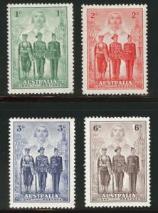 AUSTRALIA Scott 184-187 WWII Participation set MH*