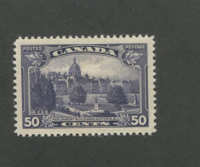 Parliament Building Victoria 1935 Canada 50c Stamp #226 Scott $27