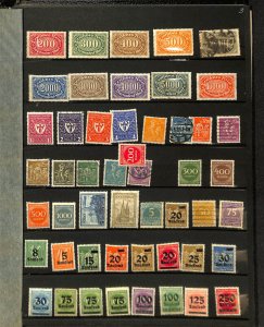 Germany Stamp Collection All Different Early in Lighthouse Stockbook, 9 Pgs (SB)