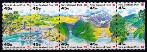 New Zealand 1992 Scenic Views Complete Mint MNH Set Block SC 1125a