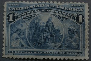 United States #230 1 Cent Columbian Used