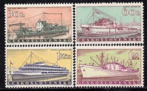 1179 - CZECHOSLOVAKIA 1960 - Ships - MNH Set
