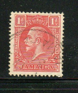 JAMAICA #61  1916  1p KING GEORGE V       F-VF  USED  b