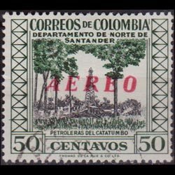 COLOMBIA 1958 - Scott# C312 Oil Well Opt. Set of 1 LH