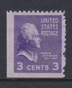 807 Thomas Jefferson Booklet Single MNH