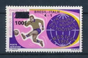 [118203] Benin Dahomey 1970 World Cup Football Soccer with OVP MNH