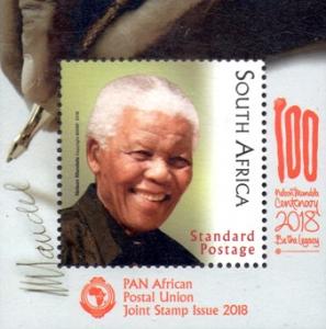 South Africa - 2018 100th Birth Anniv Nelson Mandela Joint Issue PAPU MNH**