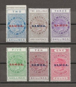 SAMOA 1914/24 SG 127/32 MINT Cat £675