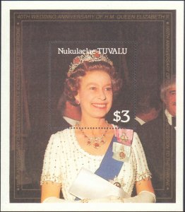 Tuvalu-Nukulaelae #68-73, Complete Set(6), 1987, Royalty, Never Hinged