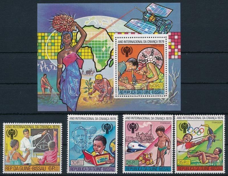 Guiné Bissau stamp International Children's Year (II) set + block MNH WS220865