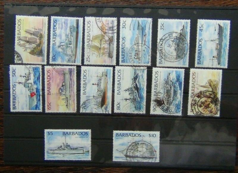 Barbados 1994 Ships set to $10 Used