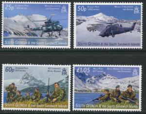 SOUTH GEORGIA Sc#350-353,353a 2007 Falkland War Complete Set & SS OG Mint NH