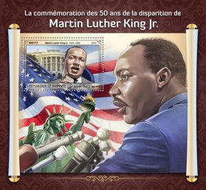 DJIBUTI - 2018 - Martin Luther King Jr. - Perf Souv Sheet - Mint Never Hinged