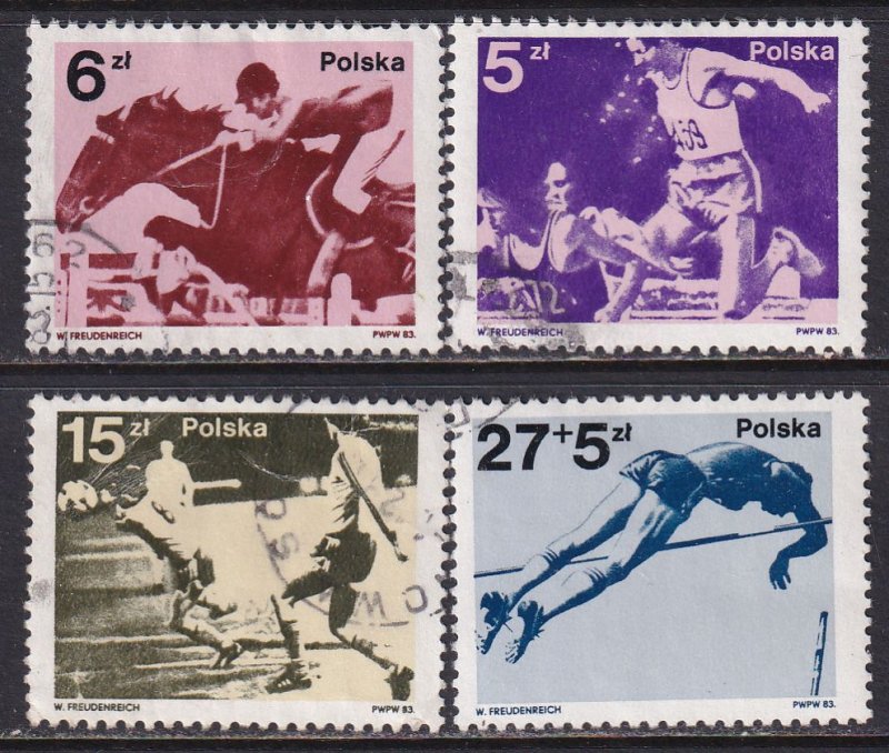 Poland 1983 Sc 2568-71 Polish Medalists 22nd Olympic Games Stamp Used