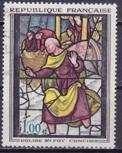 France, 1963, Church of Sainte Foy, Conches, sc#1055, used,++