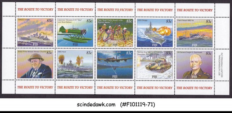 FIJI - 2005 THE ROUTE TO VICTORY / WORLD WAR II - MIN/SHT MNH