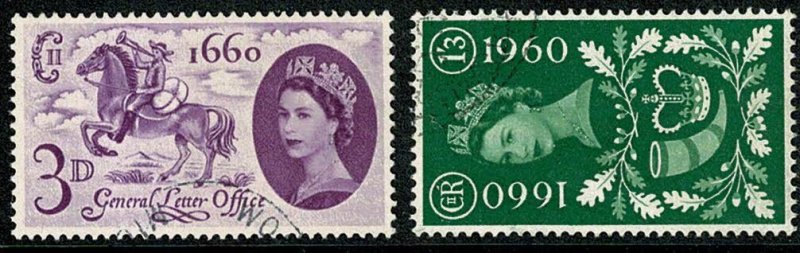 GB 1960 General Letter Office. Very Fine Used set of 2 values. SG 619-620