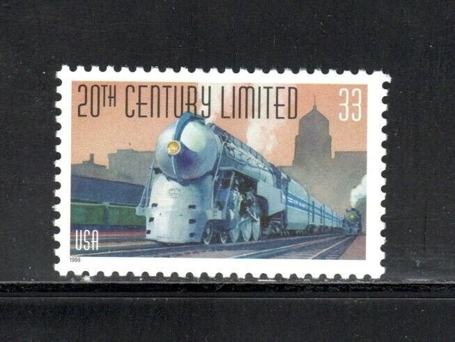 3335  * 20TH CENTURY LIMITED ~ TRAIN *   U.S. Postage Stamp MNH