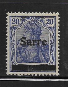 SAAR, 8, MINT HINGED, GERMAN STAMPS OVPTD