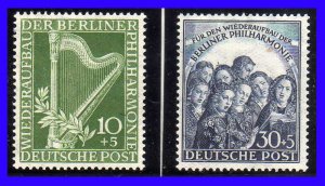 1950 - Alemania - Scott n 9NB4 - 9NB5 - MNH - valor catalogo 150€ - AL-132