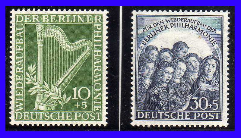 1950 - Alemania - Scott n 9NB4 - 9NB5 - MNH - valor catalogo 150€ - AL-132