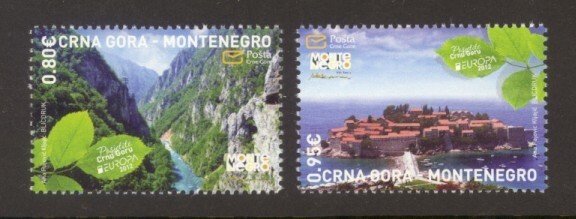 Montenegro Sc# 321-2 MNH Europa 2012 / Tourism