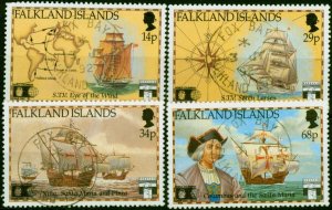 Falkland Islands 1991 Columbus Set of 4 SG643-646 V.F.U