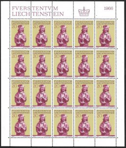 LIECHTENSTEIN (80) All different Sheets of stamps ALL Mint Never Hinged