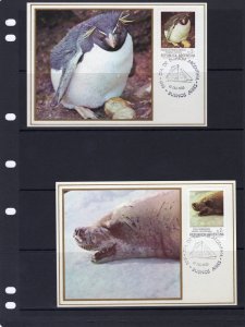 Argentina 1983 Sc#1456 Fauna and Southern Pioneers 10 Maximun Cards FDC