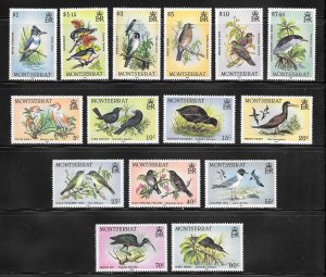 Montserrat Scott 524-38 MNHOG - 1984 Native Birds Issue - SCV $43.25