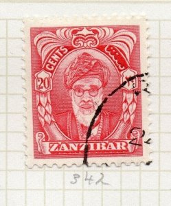 Zanzibar 1952 Early Issue Fine Used 20c. NW-207631