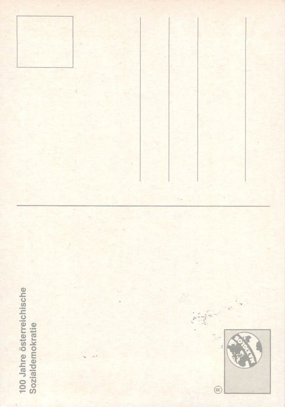 E0033 Maxi Card Austria 100 Years of Austrian Social Democracy
