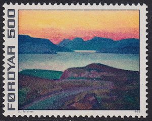 Faroe Islands - 1975 - Scott #20 - MNH - Art Painting Joensen-Mikines