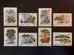 Rwanda 1979 Flora - Trees ** MNH Full set Mi 984-991