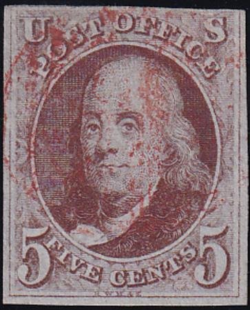 US 1 Early Classics Used F-VF Sound 3 Margins