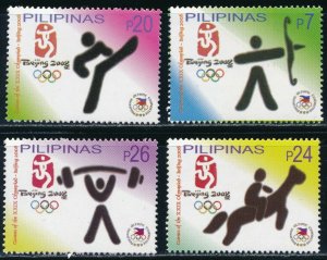 Philippines - Beijing Olympic Games MNH Sports Stamps Set (2008)