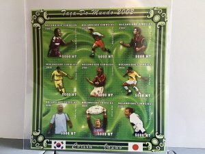 Mozambique 2001 Famous Players  World Cup 2002  MNH imperf  stamp  sheet R24512